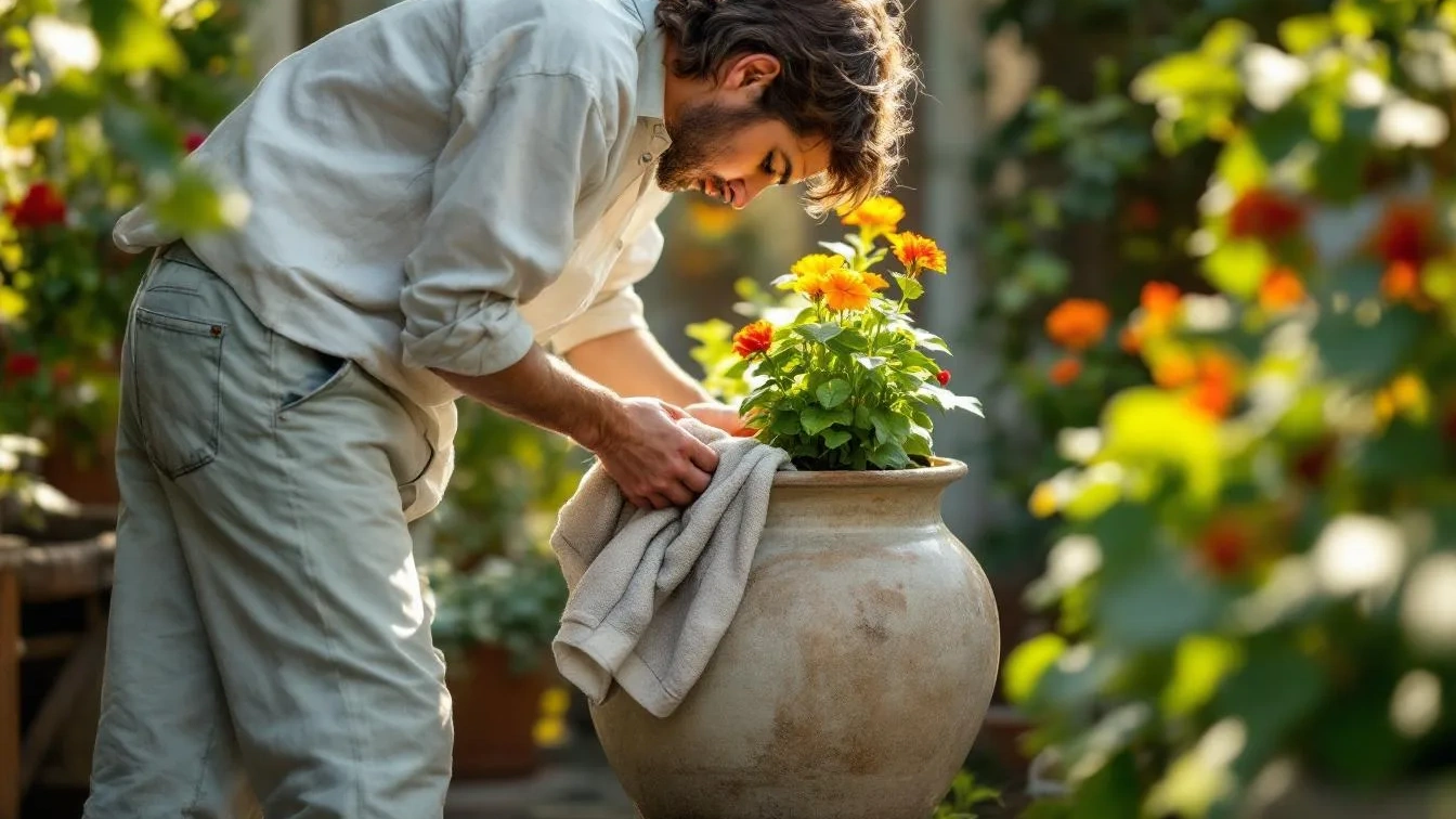 Der „Handtuch-Trick“ für Kübelpflanzen: So überstehen Ihre Blumen das wechselhafte Frühlings-Wochenende