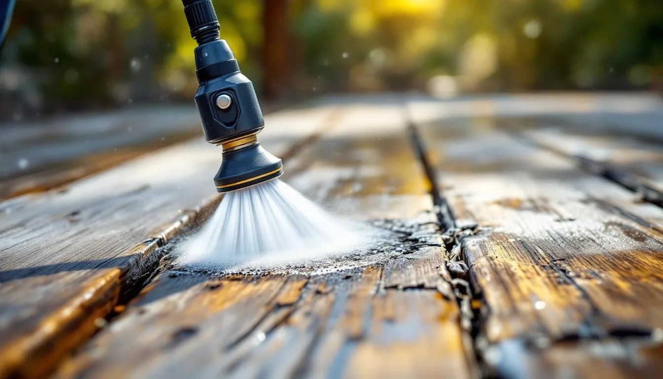 finger weg vom hochdruckreiniger! erfahren sie, warum der falsche aufsatz ihre terrasse dauerhaft beschädigen kann und wie sie ihre außenfläche richtig schützen.