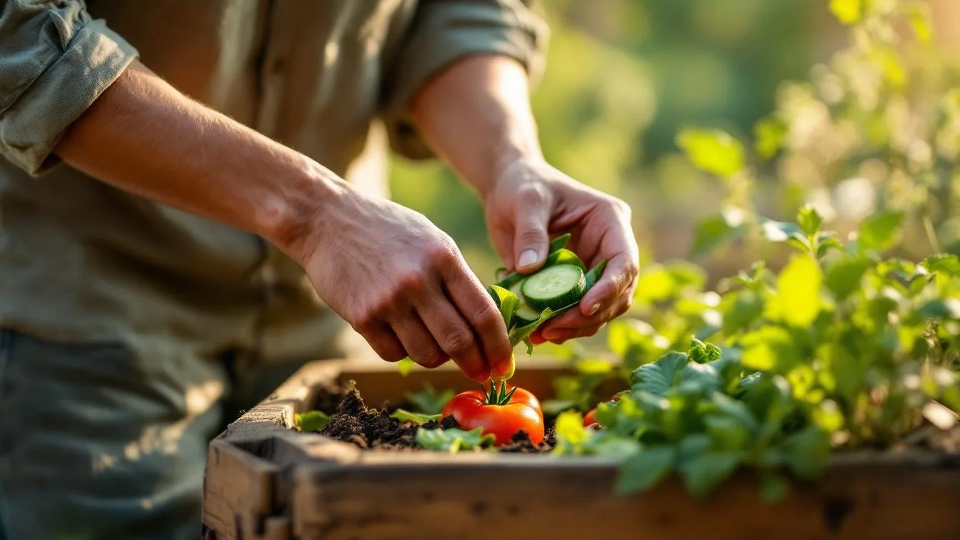 Nachhaltiges Gärtnern: Warum Sie Tomatenstiele und Gurkenschalen niemals wegwerfen sollten