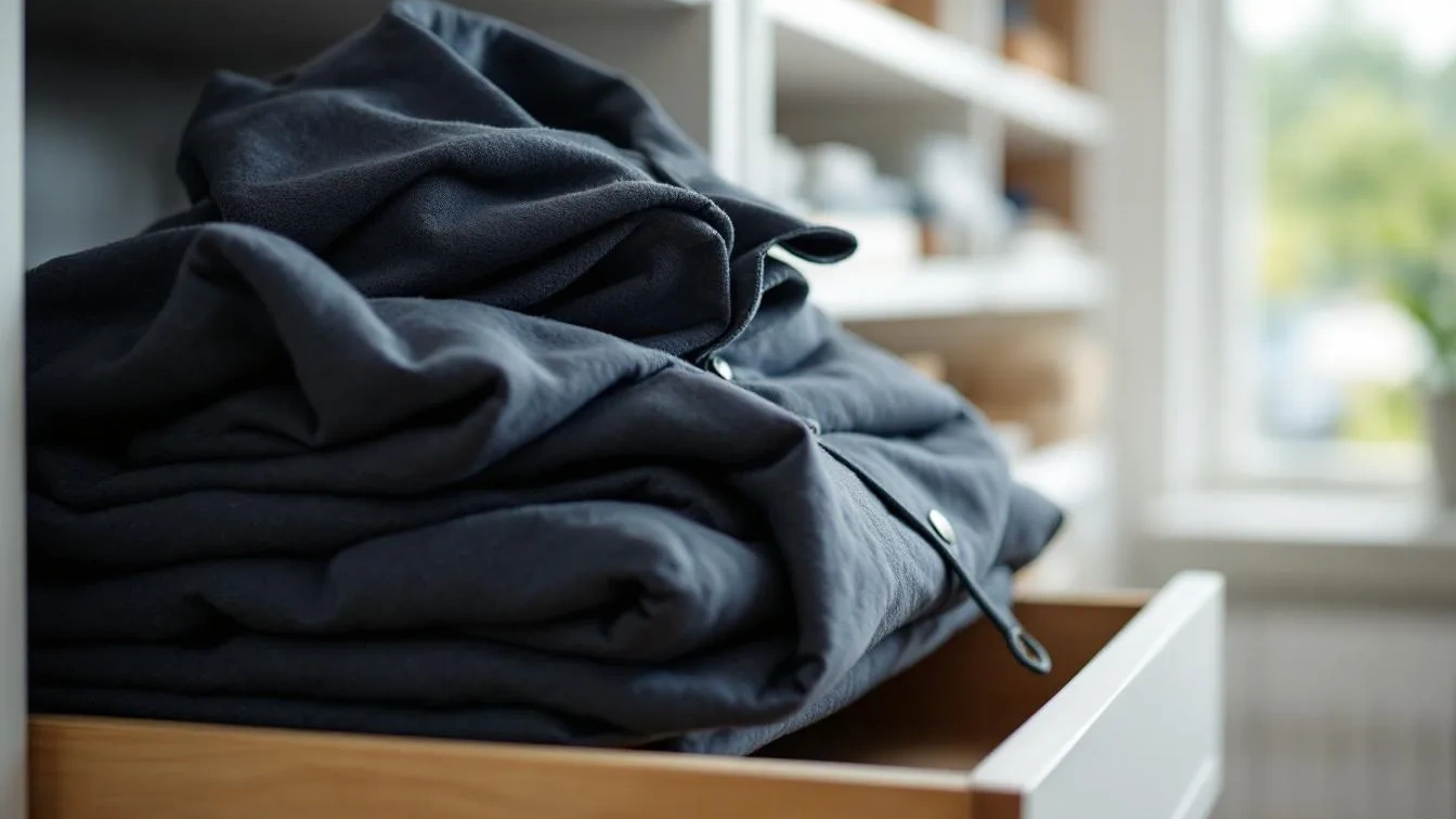 Platzsparender Trick: Warum diese Faltmethode für schwere Mäntel im Schrank genial ist