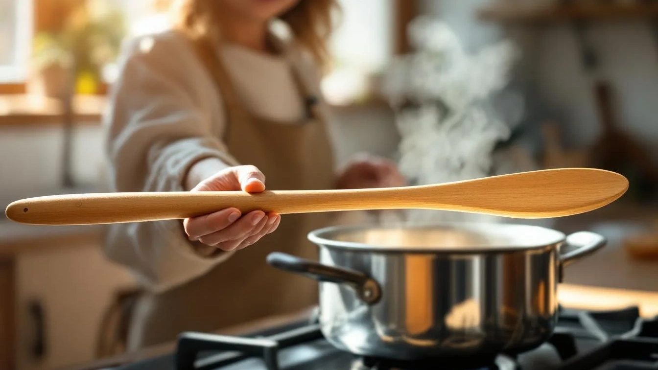 Überkoch-Schutz: Warum ein einfacher Holzlöffel auf dem Topf die größte Küchenhilfe ist